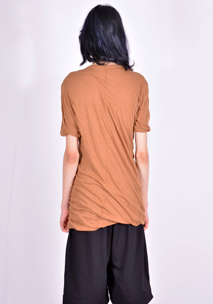 RICK OWENS RU02A5256 UC 24 DOUBLE LAYERED T-SHIRT HONEY 2021FW | DOSHABURI Online Shop