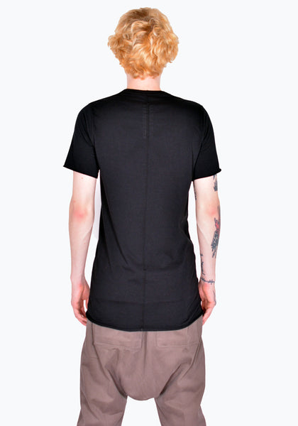 RICK OWENS RU02B2251 JA 09 BASIC T-SHIRT BLACK FW22 | DOSHABURI Online Shop