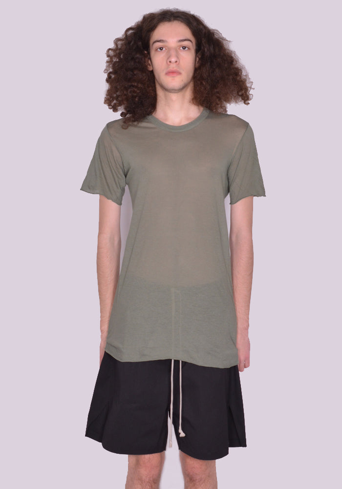 RICK OWENS MEN RU01C4251 UC 55 BASIC SHORT SLEEVE T-SHIRT MOSS