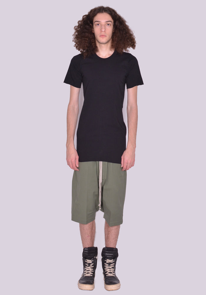 RICK OWENS BASIC SHORT SLEEVE T-SHIRT BLACK SS23 | DOSHABURI Shop