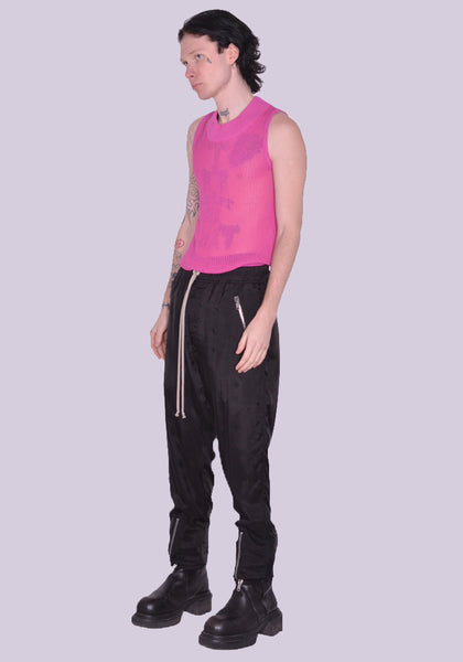 RICK OWENS MEN RU01C4370 J TECUATL TRACKPANTS BLACK SS23 | DOSHABURI Online Shop