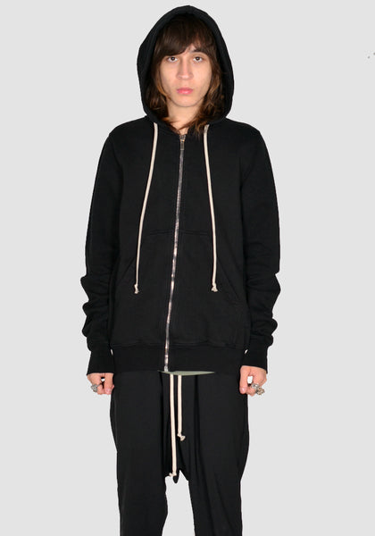 RICK OWENS DRKSHDW DU01C6276 F 09 JASON ZIP SWEAT HOODIE BLACK