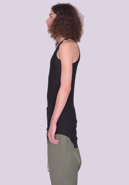 RICK OWENS MEN RU01C4150 RC 09 BASIC TANKTOP BLACK SS23 | DOSHABURI Online Shop