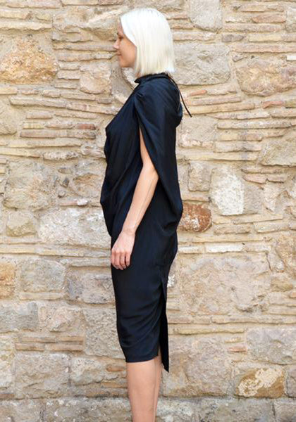 RICK OWENS CLAUDETTE DRESS BLACK 50% Off-Sale Doshaburi Online Shop