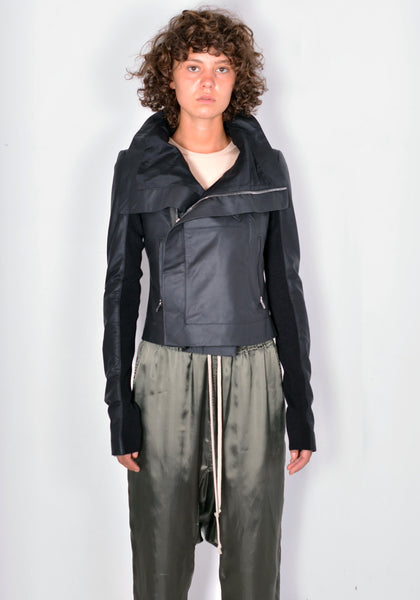 RICK OWENS RP02A7708 LP CLASSIC BIKER JACKET BLACK FW21 | DOSHABURI Online Shop