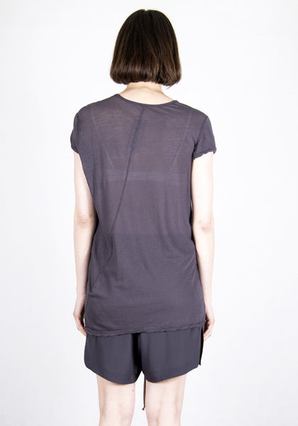 RICK OWENS RP21S3203 UC 76 LEVEL SHORT SLEEVE T-SHIRTS PLUM 2021SS | DOSHABURI Online Shop