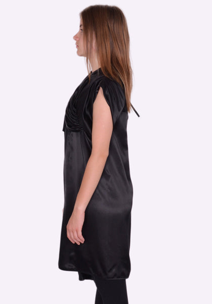 RICK OWENS RP02B6141 O 09 CORNETTO TUNIC DRESS BLACK FW22 | DOSHABURI Online Shop