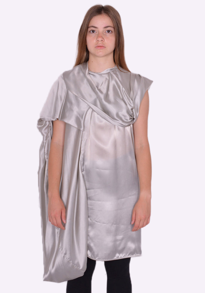 silver tunic dress Silver Tank Sequin Dress - Silver Sequin Tunic -Sequin Shift Dress