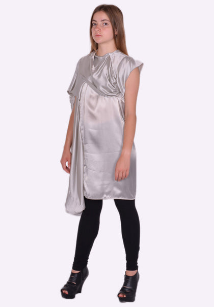 RICK OWENS RP02B6141 O ORNETTO TUNIC DRESS PEARL FW22 | DOSHABURI Online Shop