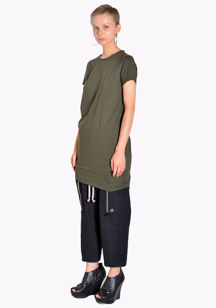 RICK OWENS RP02B6203 JA 15 LEVEL T-SHIRT GREEN FW22 | DOSHABURI Online Shop