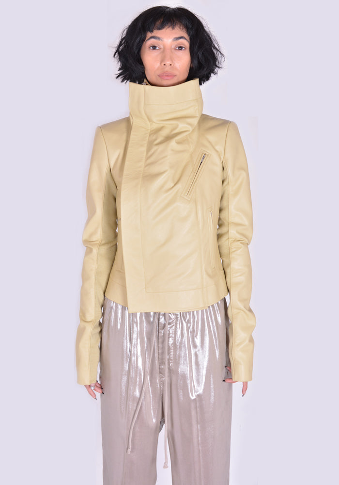 RICK OWENS CLASSIC BIKER JACKET VANILLA SS22 | 50%OFF SALE