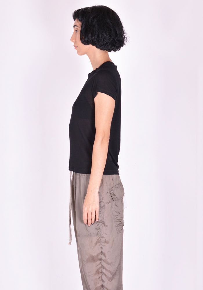 RICK OWENS CROPPED LEVEL T-SHIRT DUST SS22 | DOSHABURI RICK OWENS CROPPED LEVEL T-SHIRT DUST SS22 | DOSHABURI