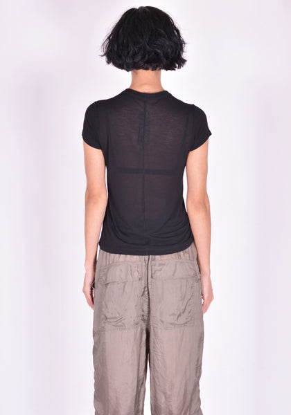 RICK OWENS RP01B4235 JS CROPPED LEVEL T-SHIRT DUST SS22 | DOSHABURI Online Shop