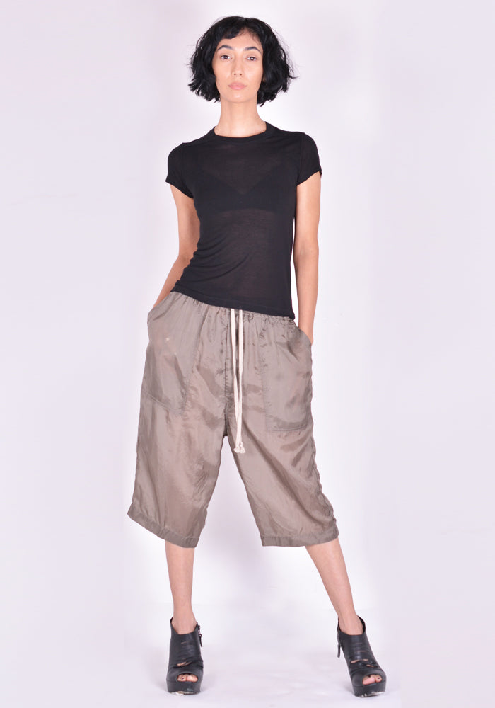 RICK OWENS CROPPED LEVEL T-SHIRT DUST SS22 | DOSHABURI RICK OWENS CROPPED LEVEL T-SHIRT DUST SS22 | DOSHABURI