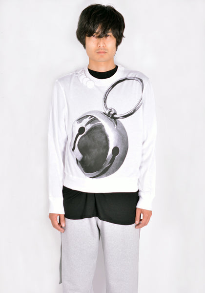 STEFAN COOKE SCAW21JE3 JERSEY TOP WITH BELL PRINT & BADGES WHITE FW21 | DOSHABURI Online Shop