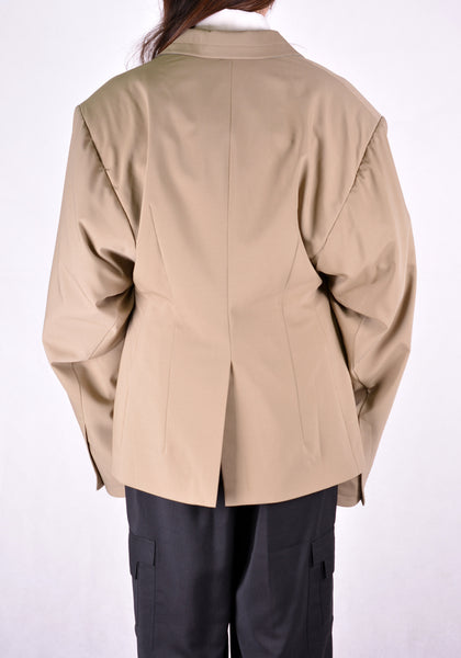 SITUATIONIST JACK-01-WOOL-BEIG JACKET BEIGE - DOSHABURI Shop