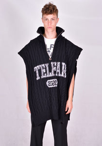 TELFAR K-05-BK WRAP SWEATER BLACK FW20 | DOSHABURI Online Shop