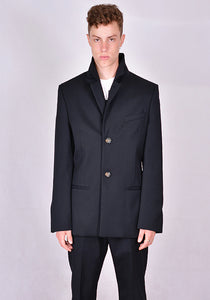 TELFAR SINGLE BREASTED BLAZER BLACK 2020FW | DOSHABURI Online Shop