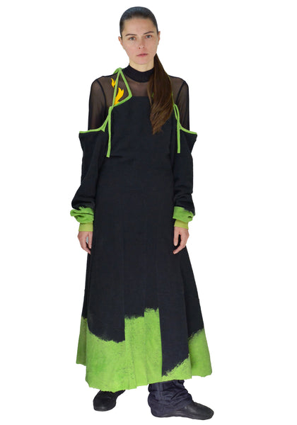 UOOYAA UY942Z1066 EMBROIDERED MESH TOP BLACK - DOSHABURI Shop