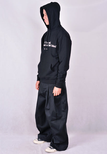 VYNER ARTICLES 0A01 PRINT SWEAT HOODIE BLACK 2020FW | DOSHABURI Online Shop