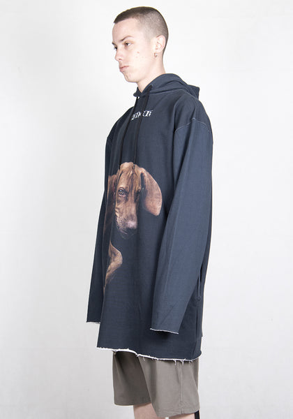 VYNER ARTICLES 0A55 LONG SWEAT HOODIE HILMA DIGITAL PRINT BLACK SS21 | DOSHABURI Online Shop