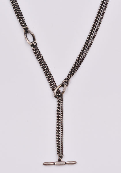 WERKSTATT MÜNCHEN M3033 SILVER NECKLACE TWO CHAINS | DOSHABURI Online Shop