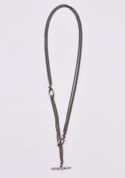 WERKSTATT MÜNCHEN M3033 SILVER NECKLACE TWO CHAINS | DOSHABURI Online Shop