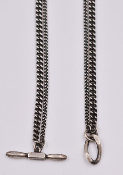 WERKSTATT MÜNCHEN M3033 SILVER NECKLACE TWO CHAINS | DOSHABURI Online Shop