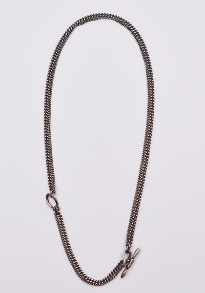 WERKSTATT MÜNCHEN M3033 SILVER NECKLACE TWO CHAINS | DOSHABURI Online Shop