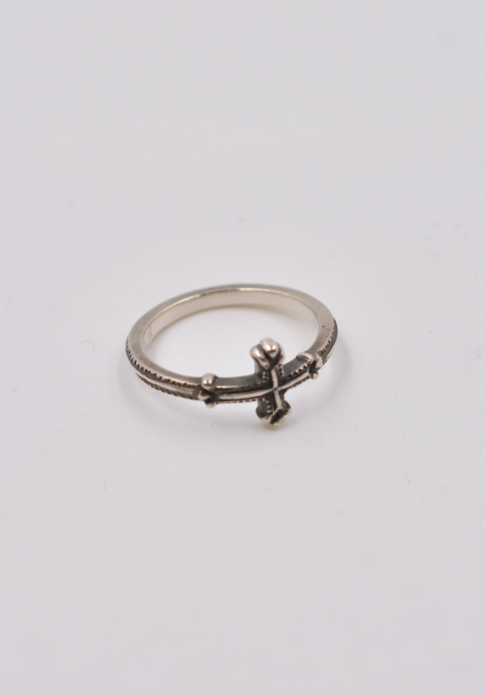 WERKSTATT MÜNCHEN M1711 SILVER RING SYMBOL CROSS | DOSHABURI Online Shop