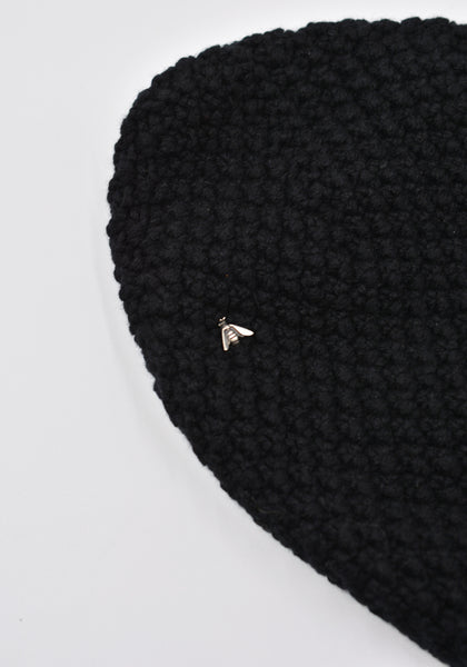 WERKSTATT MÜNCHEN M8050 KNIT BEANIE CAP MOSS BEE BLACK | DOSHABURI Online Shop