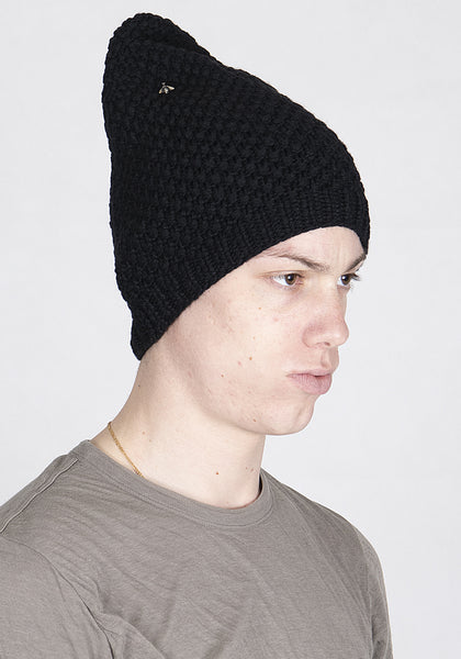 WERKSTATT MÜNCHEN M8050 KNIT BEANIE CAP MOSS BEE BLACK | DOSHABURI Online Shop