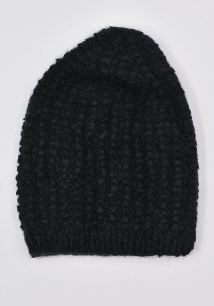 WERKSTATT MÜNCHEN M8081 KNIT BEANIE CAP GROOVE BEE BLACK | DOSHABURI Online Shop