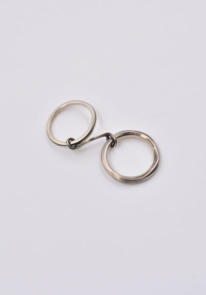 WERKSTATT MÜNCHEN M1411 SILVER CONNECTED RING LONG LINK | DOSHABURI Online Shop