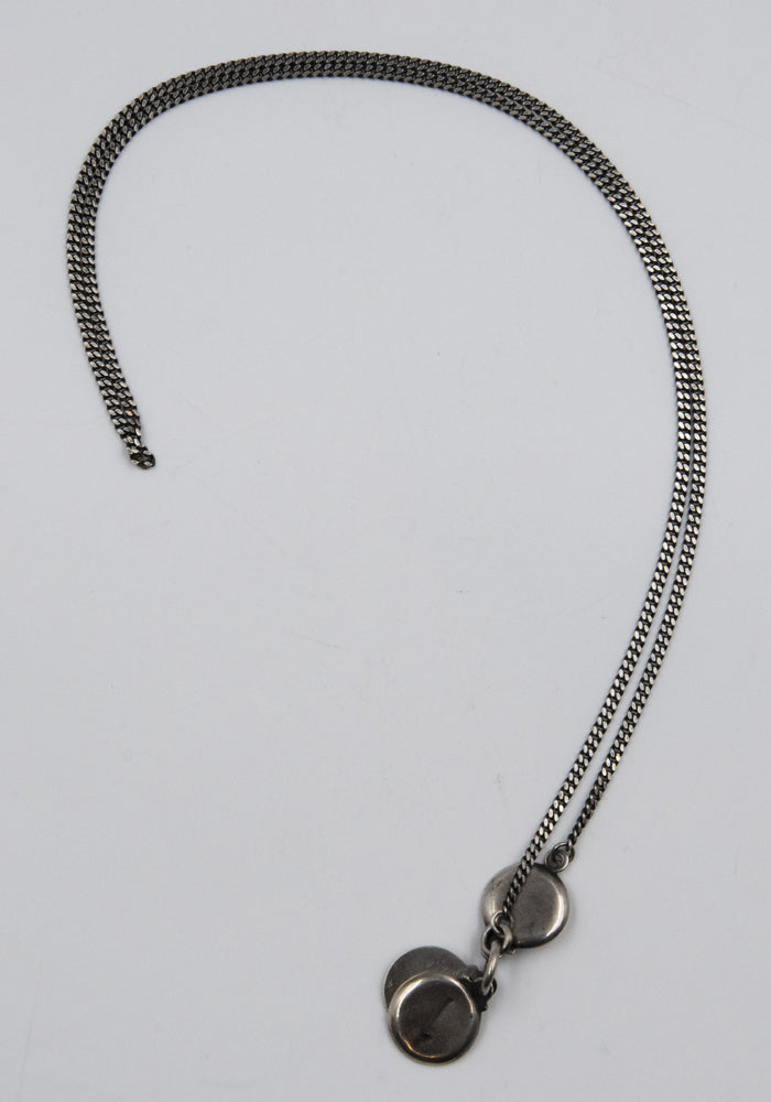 WERKSTATT MÜNCHEN M3005 NECKLACE HIDDEN PLATE SILVER