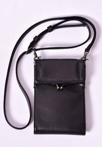 YOHJI YAMAMOTO DISCORD DR-A04-790 CLASP WALLET SHOULDER (M) BLACK | DOSHABURI Online Shop