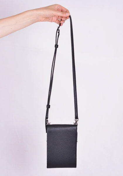 YOHJI YAMAMOTO DISCORD DR-A04-790 CLASP WALLET SHOULDER (M) BLACK | DOSHABURI Online Shop
