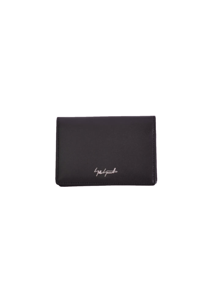 YOHJI YAMAMOTO DISCORD DN-A09-707-4 LEATHER CARD HOLDER BLACK - DOSHABURI Shop