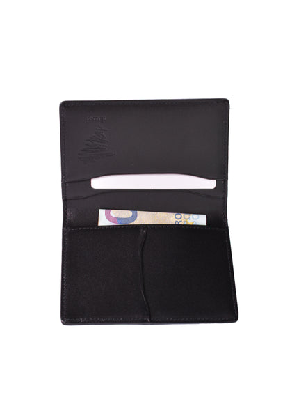 YOHJI YAMAMOTO DISCORD DN-A09-707-4 LEATHER CARD HOLDER BLACK - DOSHABURI Shop