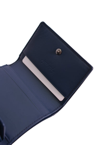 YOHJI YAMAMOTO DISCORD DN-A08-707-1 SMALL TRI-FOLDED WALLET NAVY - DOSHABURI Shop