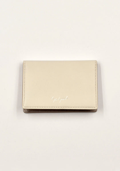 YOHJI YAMAMOTO DISCORD DD-A07-705 LEATHER CARD HOLDER LIGHT GREY | DOSHABURI Online Shop