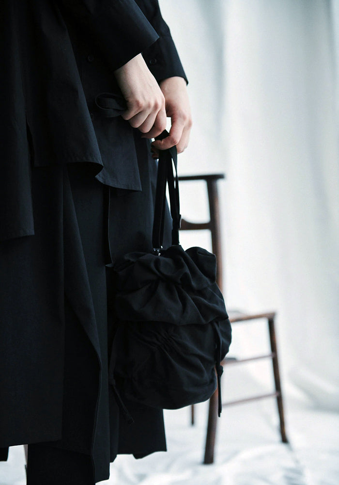 YOHJI YAMAMOTO DISCORD ANANAS SHOULDER BAG BLACK | DOSHABURI Shop