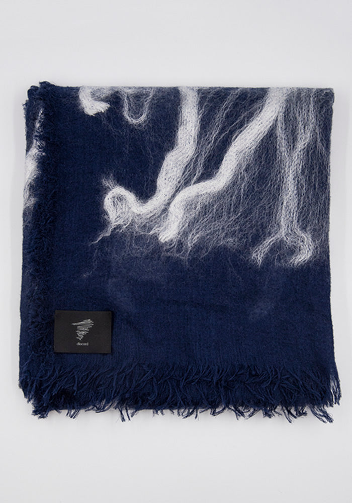 YOHJI YAMAMOTO DISCORD DE-L01-401 NEEDLE STOLE NAVY | DOSHABURI Online Shop