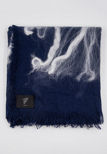 YOHJI YAMAMOTO DISCORD DE-L01-401 NEEDLE STOLE NAVY | DOSHABURI Online Shop