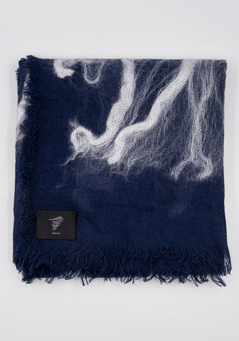 YOHJI YAMAMOTO DISCORD DE-L01-401 NEEDLE STOLE NAVY | DOSHABURI Online Shop